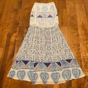 Sabo Skirt Mykonos Mermaid Maxi Skirt Sz XS
